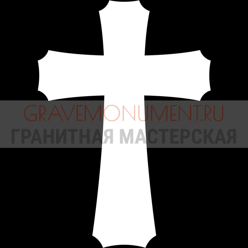 Гравировка креста на памятник Крест на памятник ХК 0137