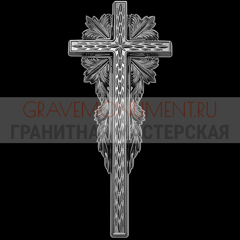 Гравировка креста на памятник Крест на памятник ХК 0146