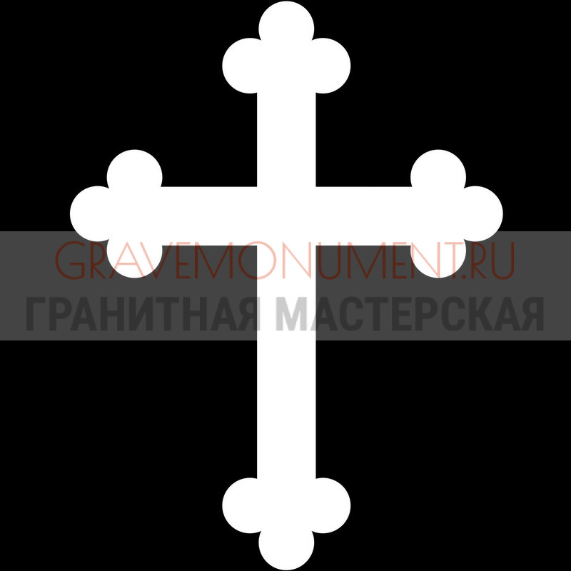 Гравировка креста на памятник Крест на памятник ХК 0177