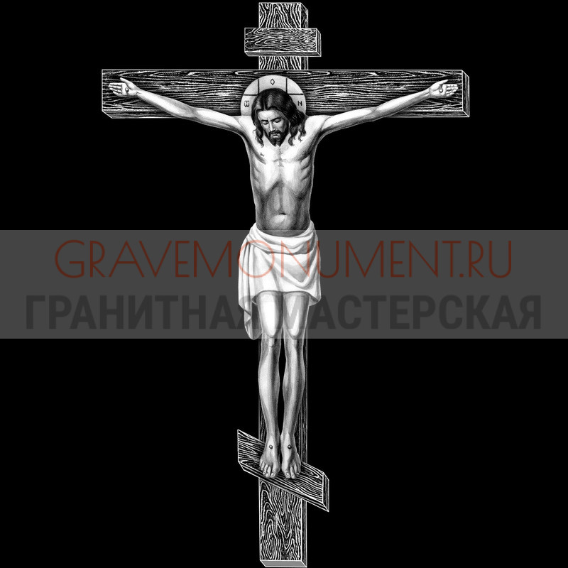 Гравировка креста на памятник Крест на памятник ХК 0178