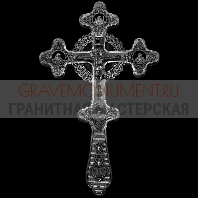 Гравировка креста на памятник Крест на памятник ХК 0184