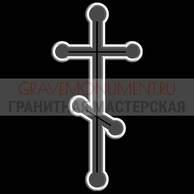 Гравировка креста на памятник Крест на памятник ХК 0188