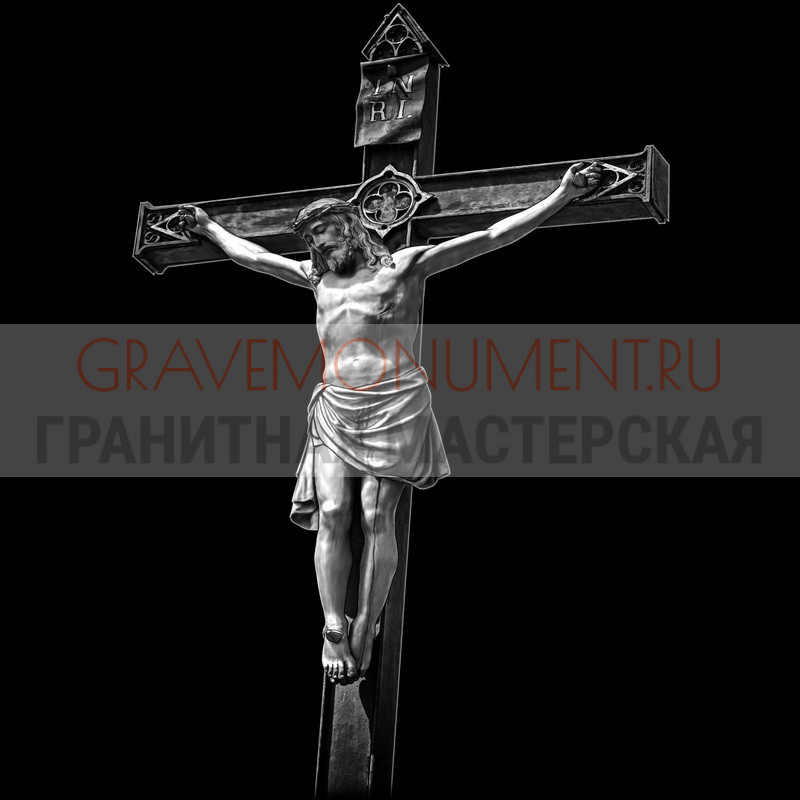 Гравировка креста на памятник Крест на памятник ХК 0219