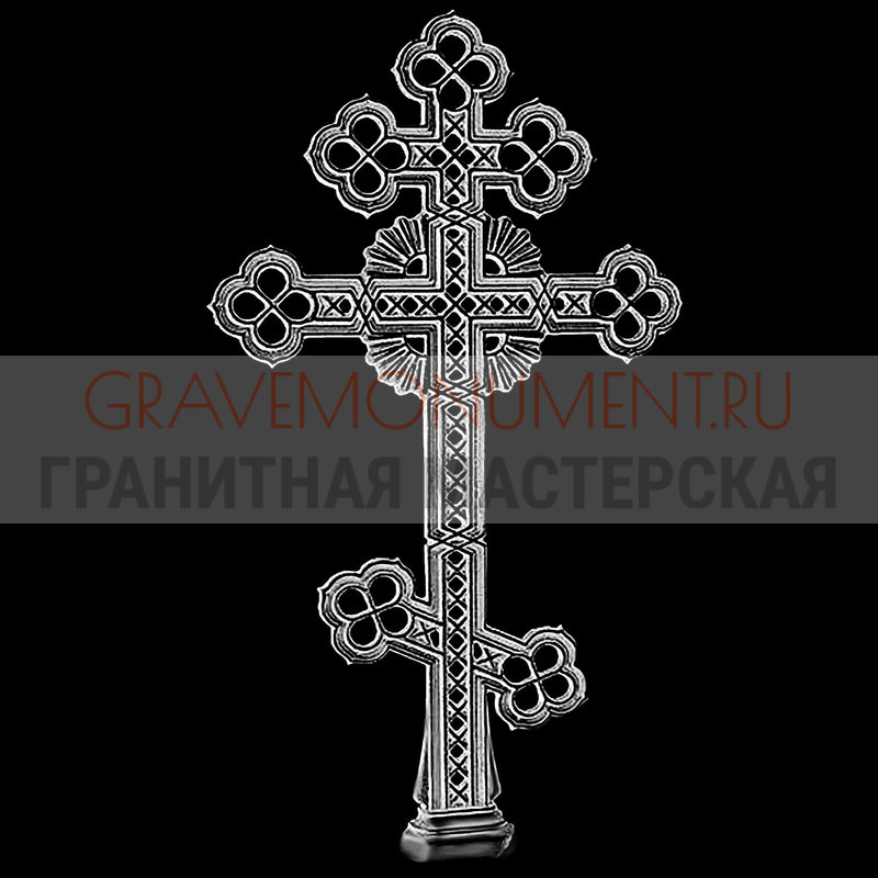 Гравировка креста на памятник Крест на памятник ХК 0222