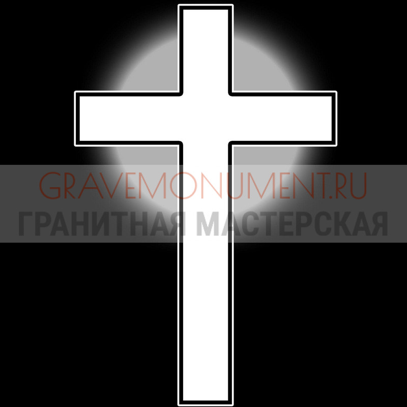 Гравировка креста на памятник Крест на памятник ХК 0244