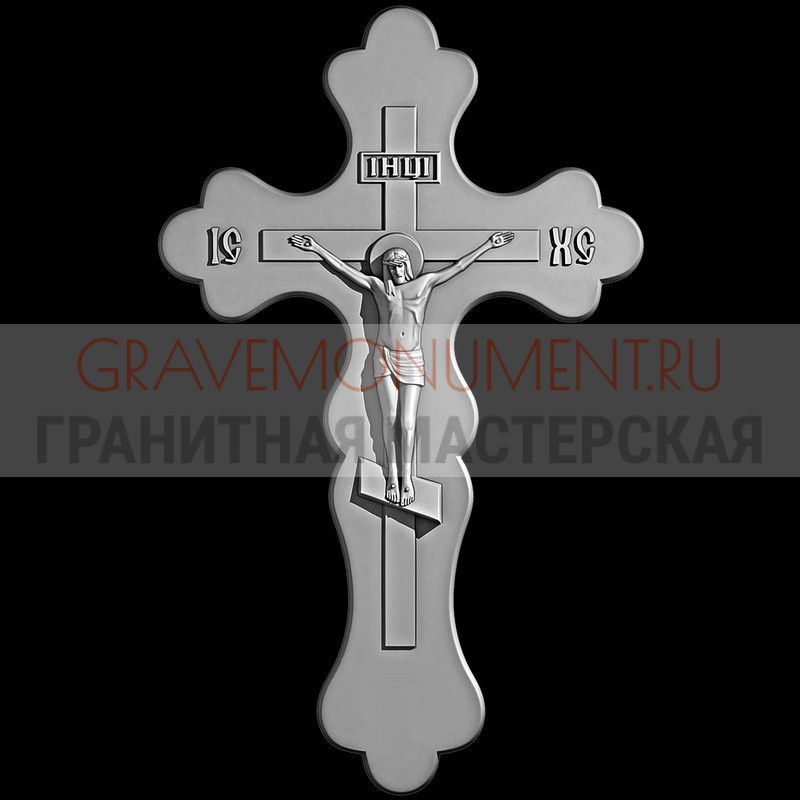 Гравировка креста на памятник Крест на памятник ХК 0252