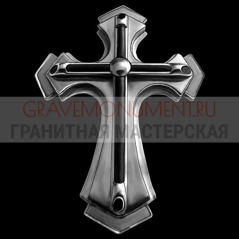 Гравировка креста на памятник Крест на памятник ХК 0255