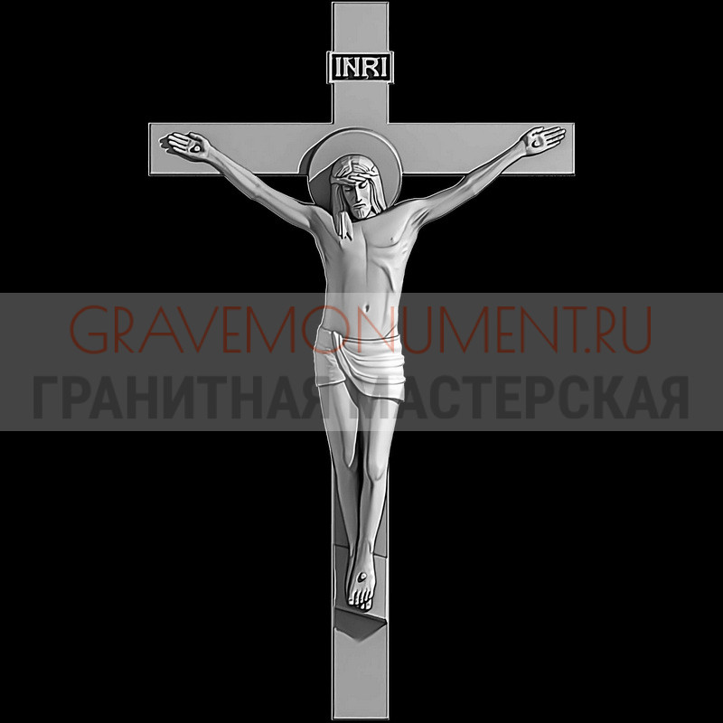 Гравировка креста на памятник Крест на памятник ХК 0303