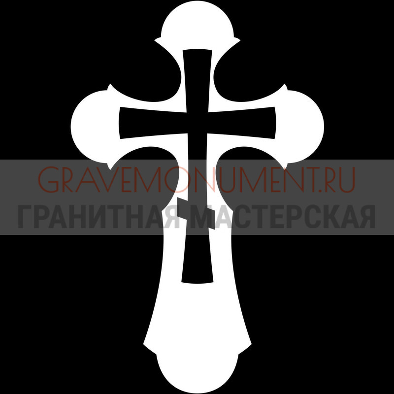 Гравировка креста на памятник Крест на памятник ХК 0304