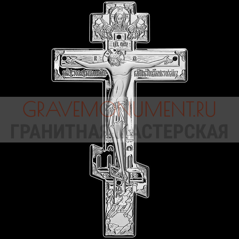 Гравировка креста на памятник Крест на памятник ХК 0312