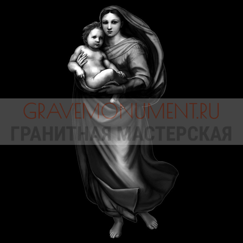 Художественная гравировка образов святых Святые на памятник ГС 0028