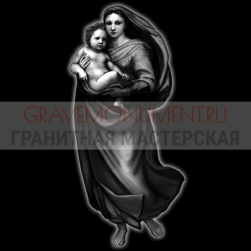 Художественная гравировка образов святых Святые на памятник ГС 0030