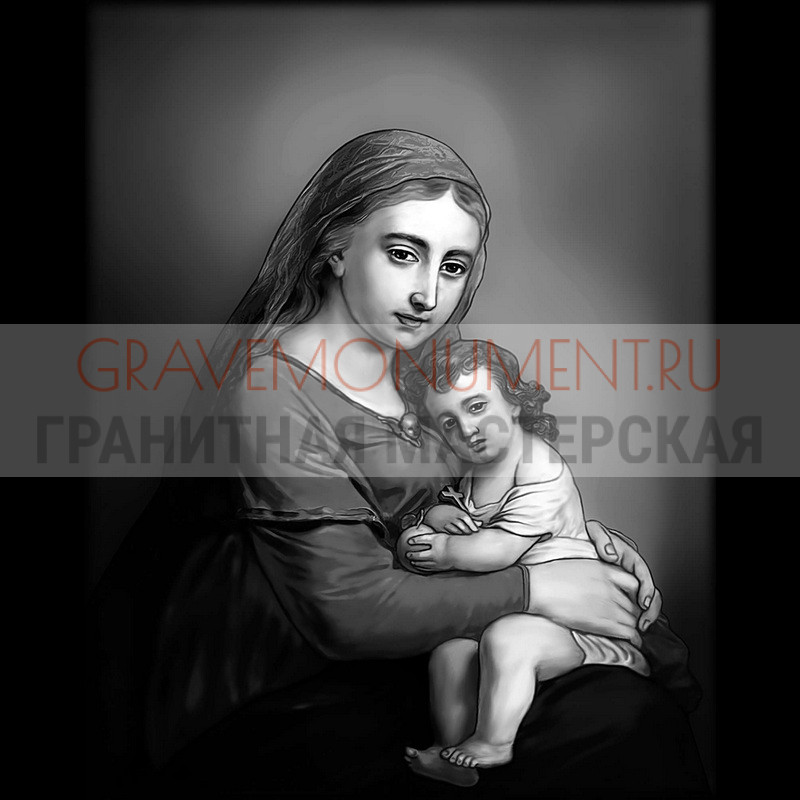 Художественная гравировка образов святых Святые на памятник ГС 0164