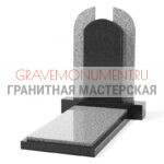 Комбинированный памятник КП 001 габбро мансур