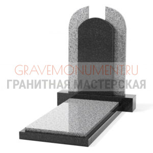 Комбинированный памятник КП 001 габбро мансур