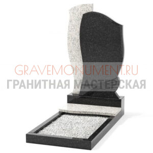 Комбинированный памятник КП 004 габбро мансур