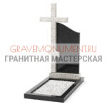 Комбинированный памятник КП 007 габбро мансур