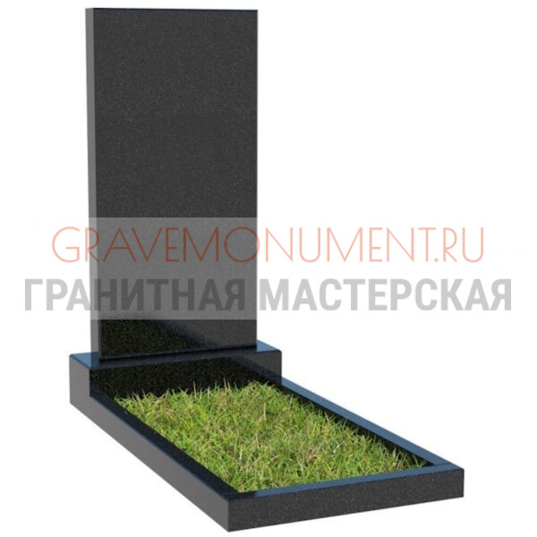 Вертикальный памятник ПВК 001 1 диабаз цветник