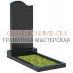 Вертикальный памятник ПВК 002 1 диабаз цветник