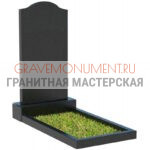 Вертикальный памятник ПВК 003 1 диабаз цветник