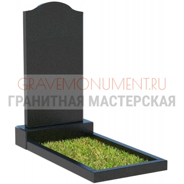 Вертикальный памятник ПВК 003 1 диабаз цветник