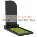 Вертикальный памятник ПВК 005 1 диабаз цветник