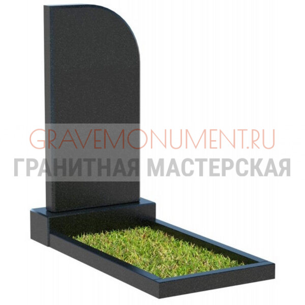 Вертикальный памятник ПВК 005 1 диабаз цветник