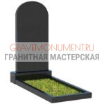 Вертикальный памятник ПВК 006 1 диабаз цветник